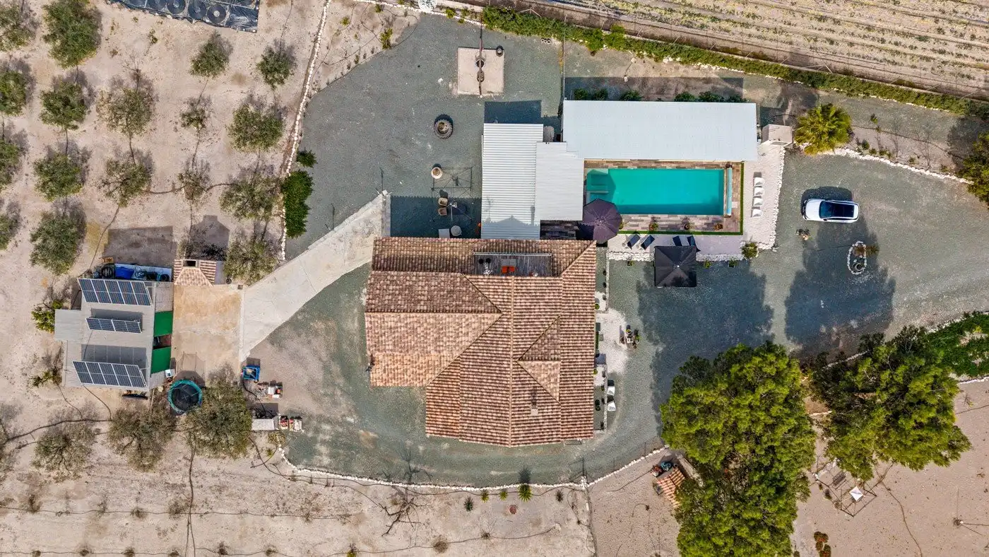 Vista exterior de Finca rústica en venta en Murcia con Terraza, Trastero y Piscina