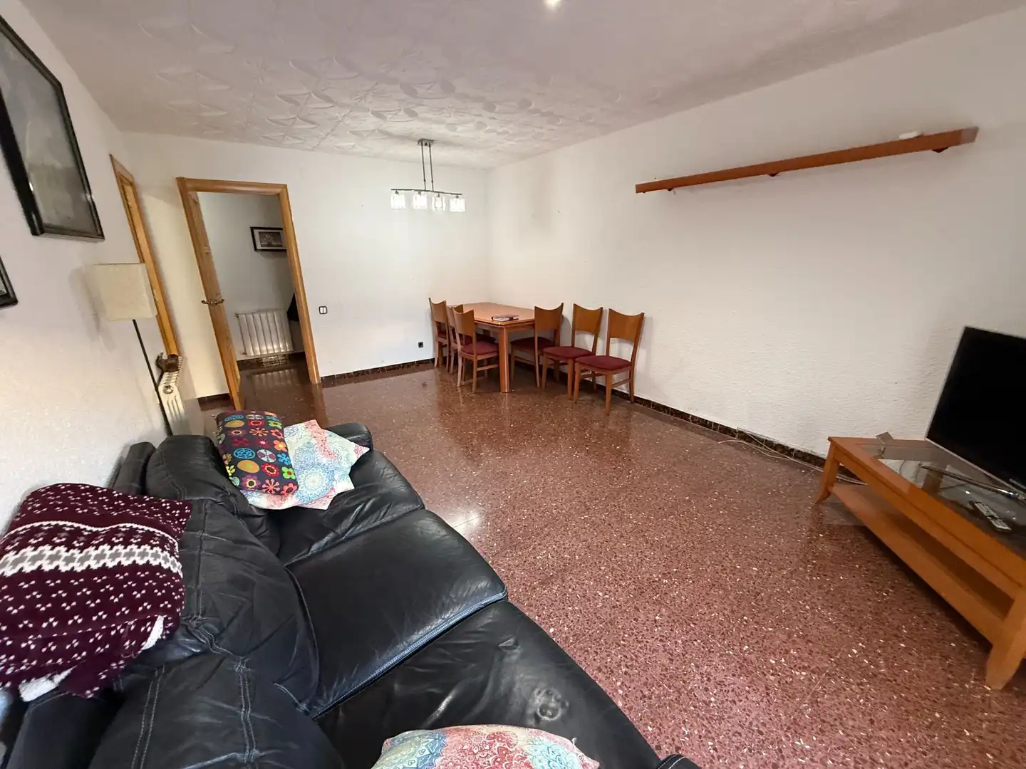 Sala de estar de Piso en venta en Santa Coloma de Gramenet con Aire acondicionado, Calefacción y Terraza
