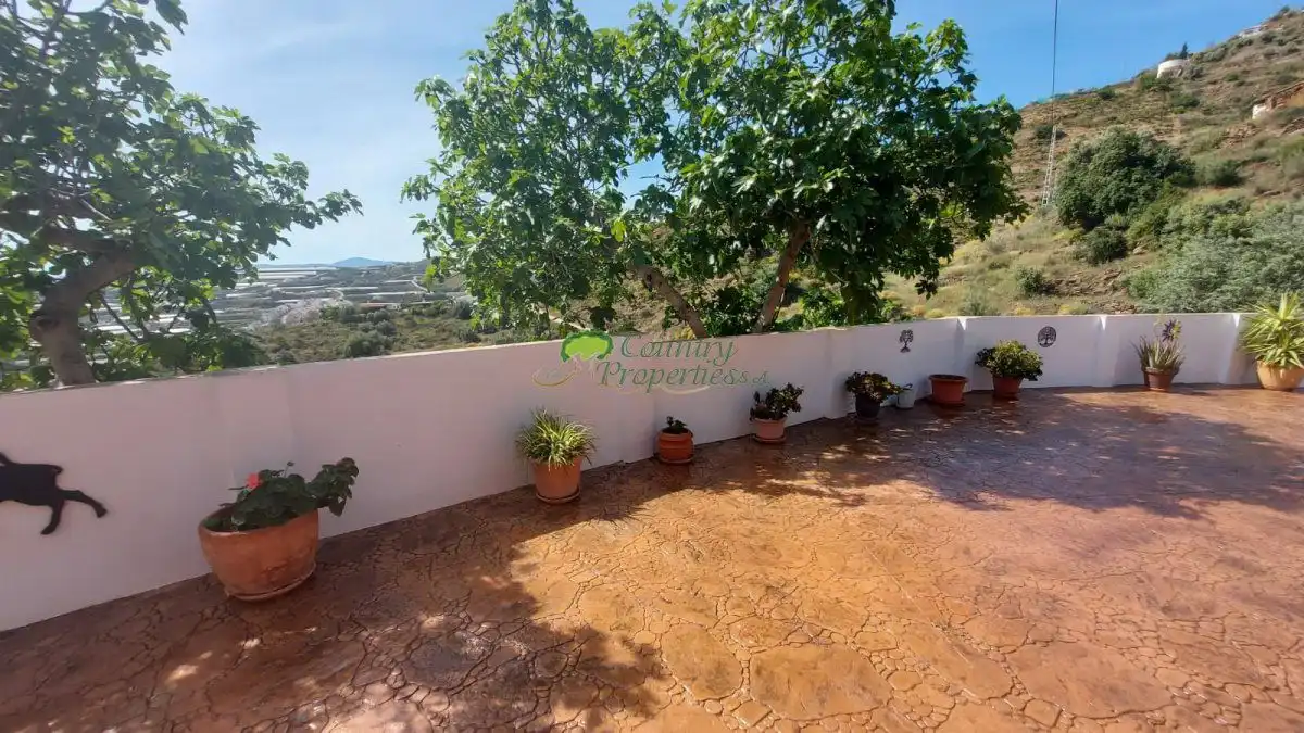 Terrassa de Finca rústica de lloguer en Algarrobo amb Terrassa, Traster i Moblat