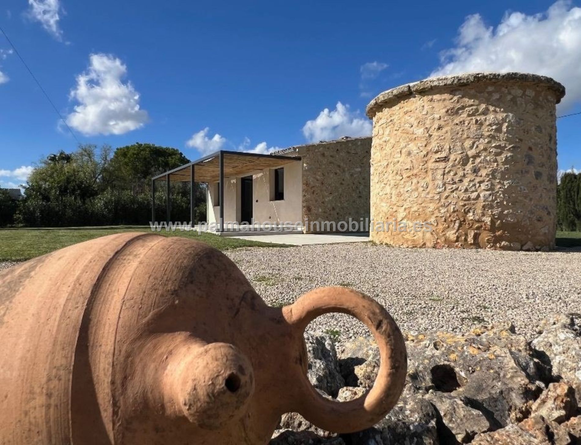 Exterior view of Country house to rent in Sencelles  with Swimming Pool, Furnished and TV