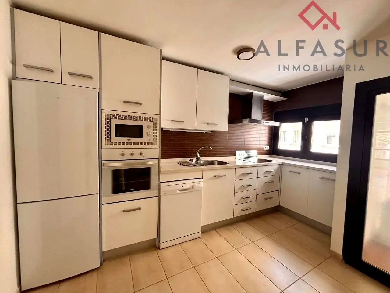 Cocina de Piso de alquiler en Málaga con Aire acondicionado y Parquet