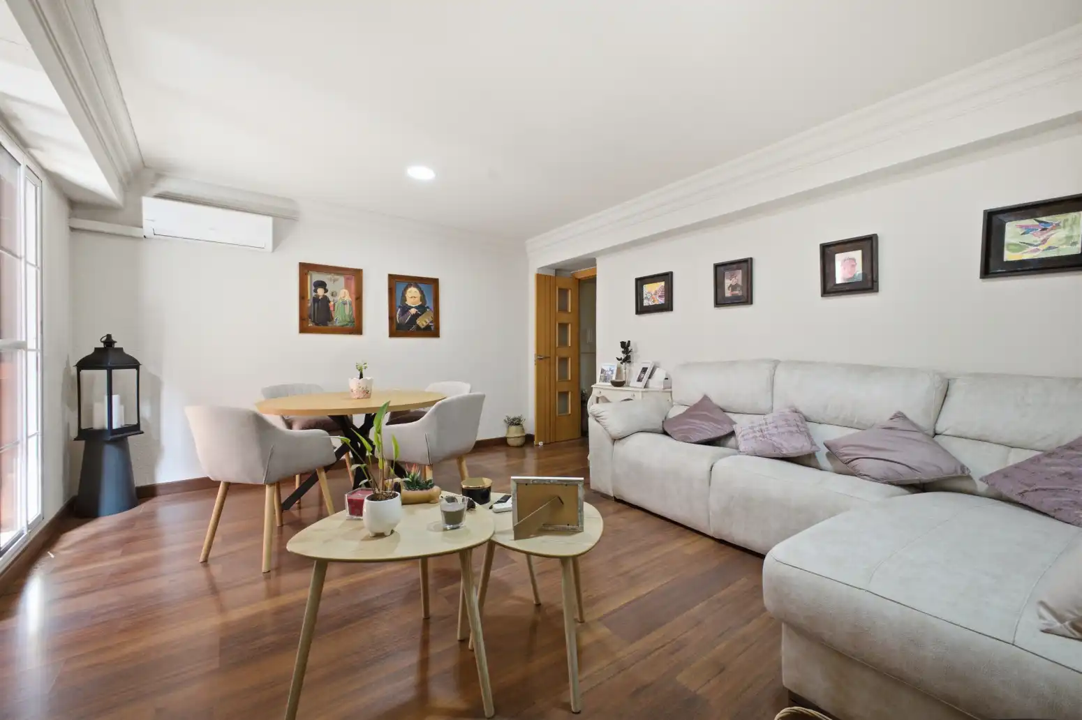 Sala d'estar de Pis en venda en Alaquàs amb Aire condicionat, Parquet i Terrassa