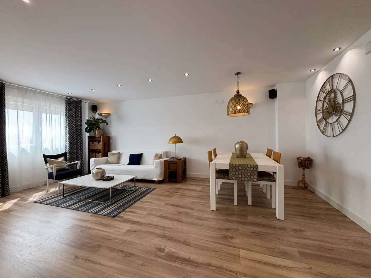 Living room of Flat for sale in Burriana / Borriana  with Air Conditioner, Storage room and Furnished