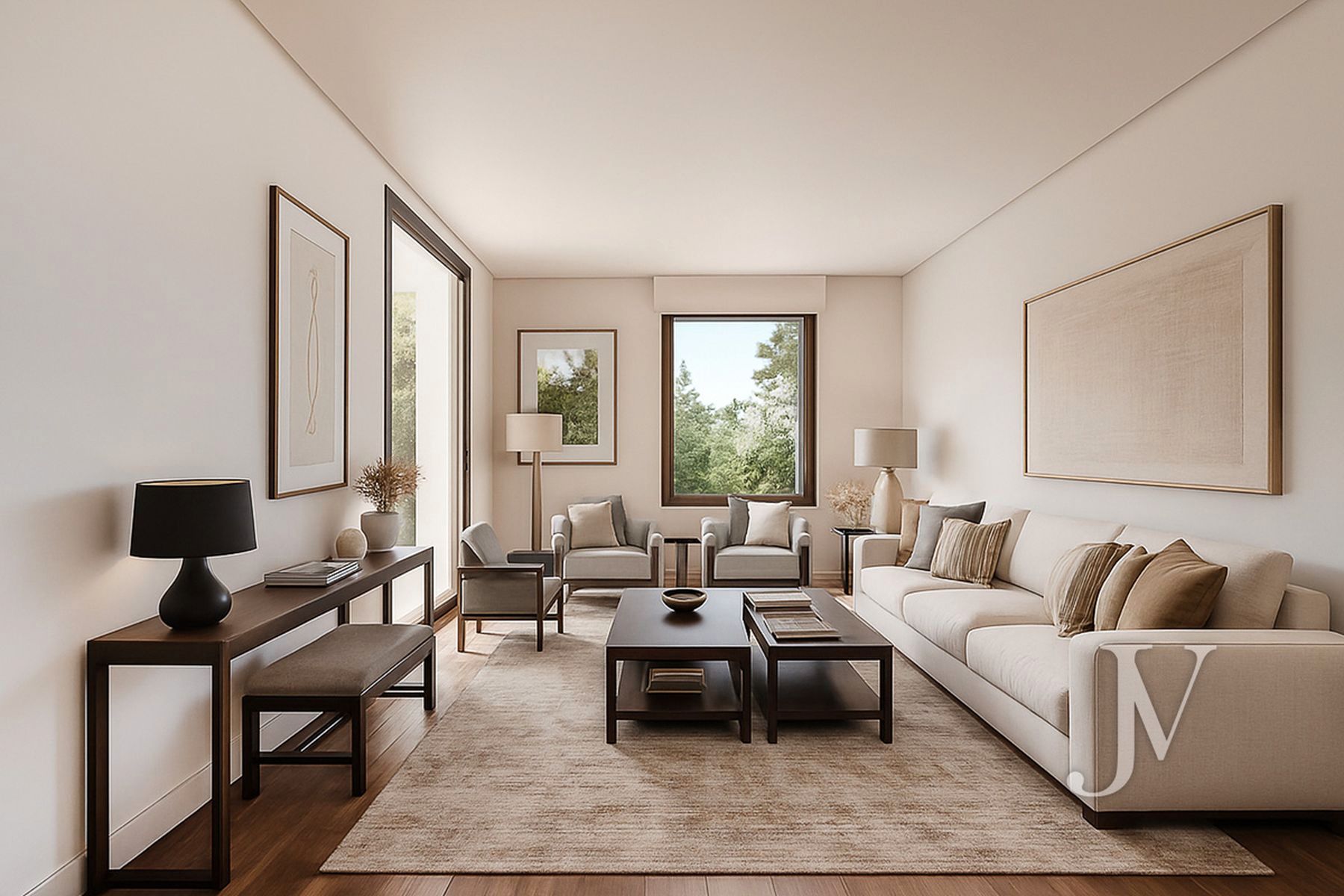 Living room of Flat for sale in  Madrid Capital  with Air Conditioner, Heating and Private garden