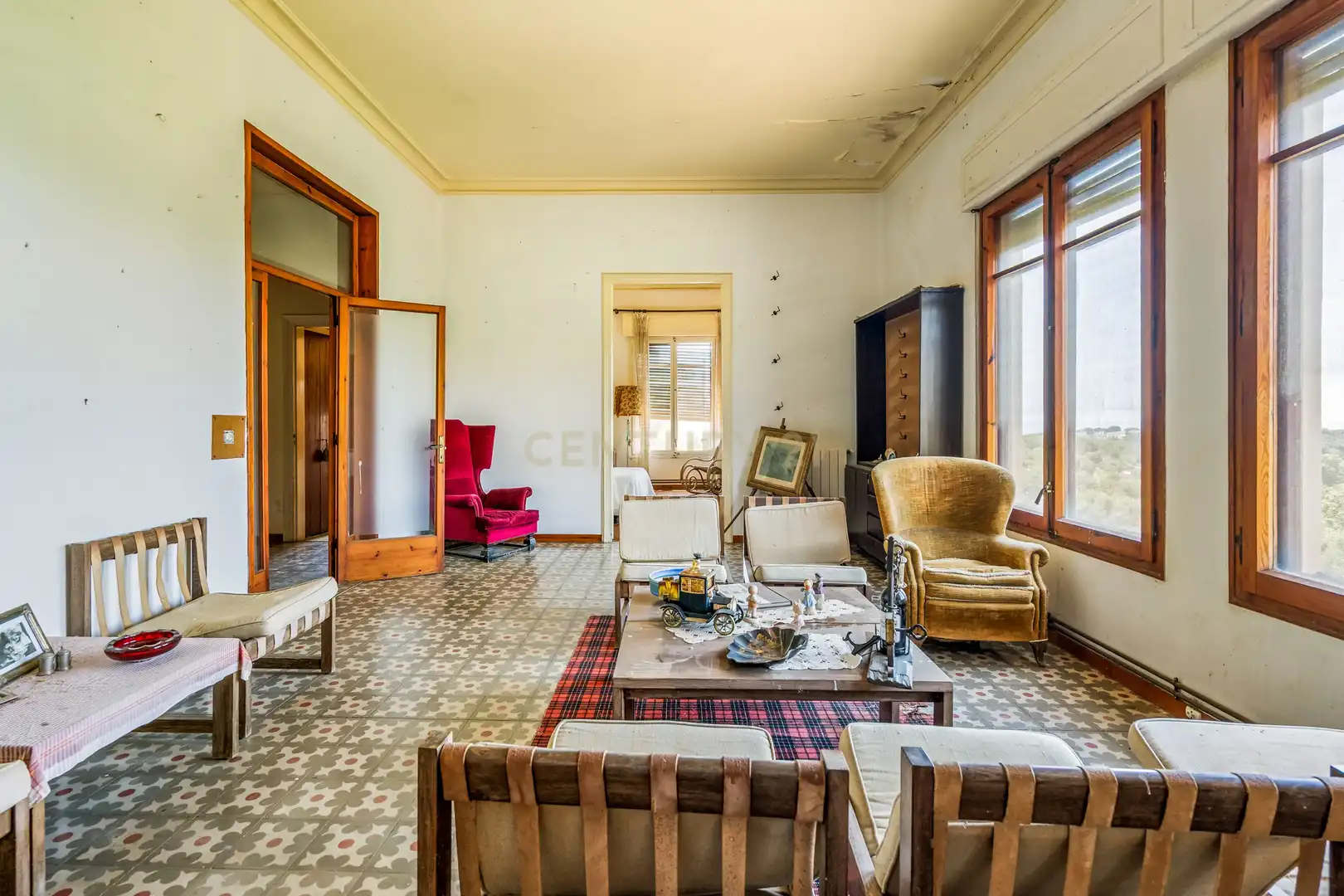 Sala de estar de Finca rústica en venta en Arenys de Mar con Jardín privado
