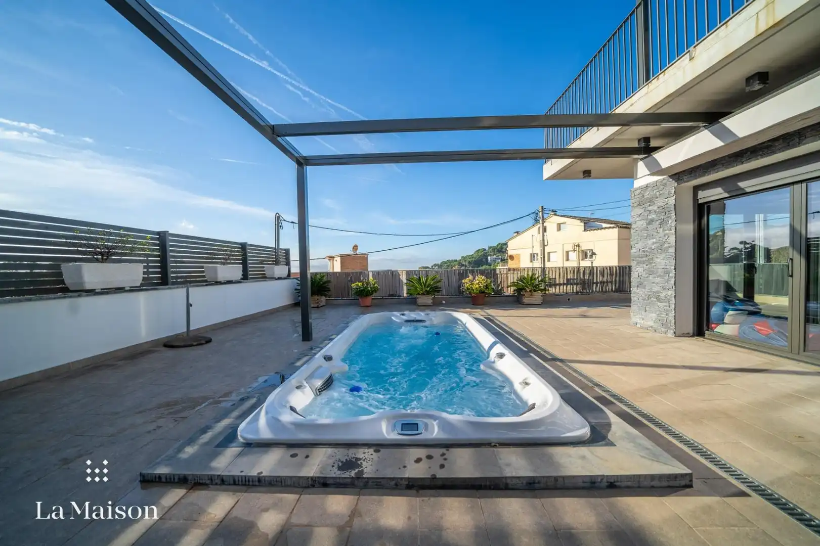 Piscina de Casa o chalet en venta en Caldes d'Estrac con Aire acondicionado, Calefacción y Jardín privado