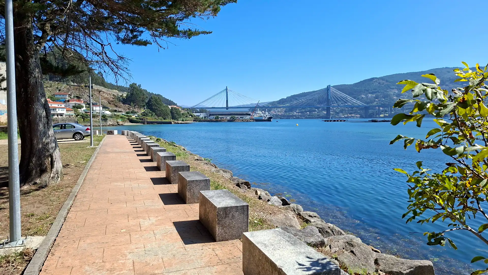 Vista exterior de Casa adosada en venta en Moaña, Pontevedra