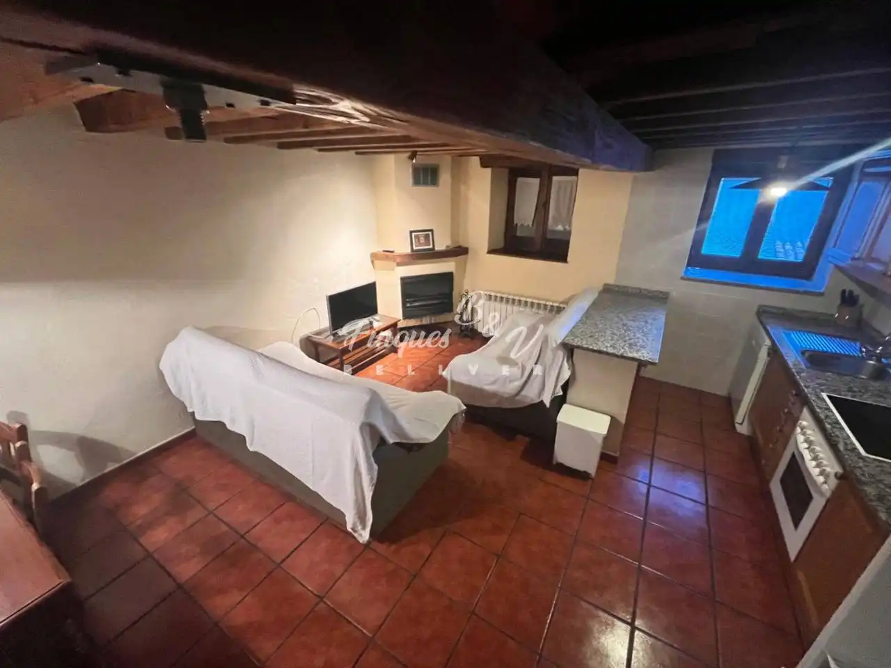 Wohnzimmer von Wohnung zur Miete in Llívia mit Heizung, Parkett und Möbliert