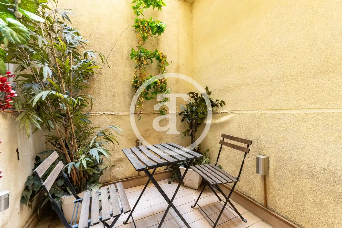 Terrace of Study for rent in Madrid  with Air Conditioner, Heating and Furnished