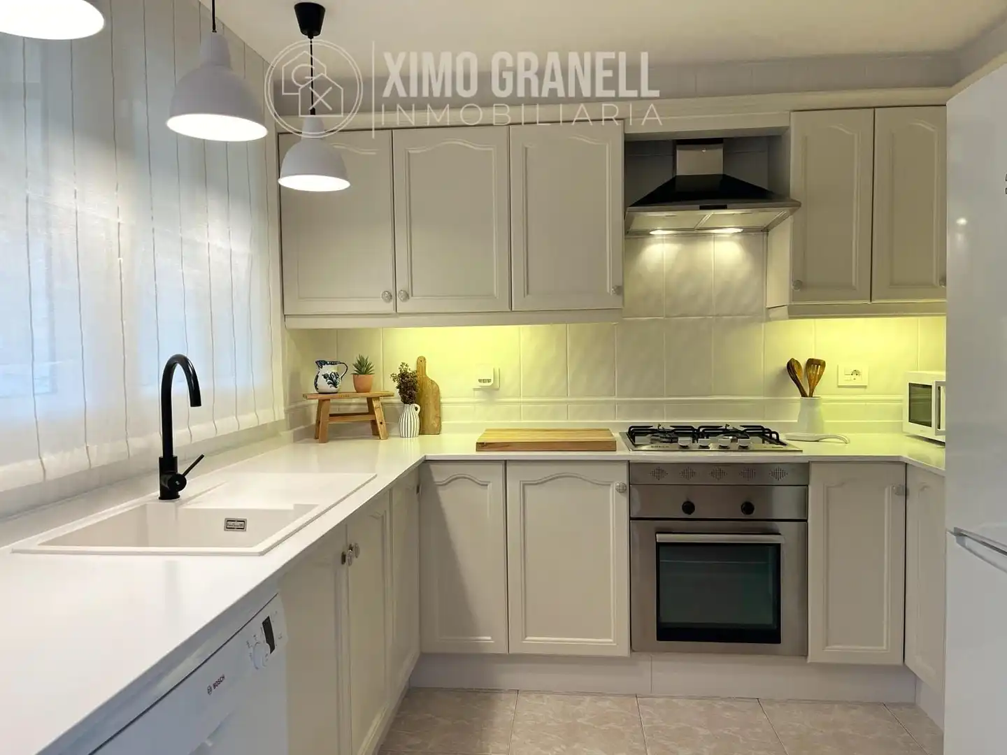 Cocina de Casa adosada en venta en Almazora / Almassora con Jardín privado y Terraza