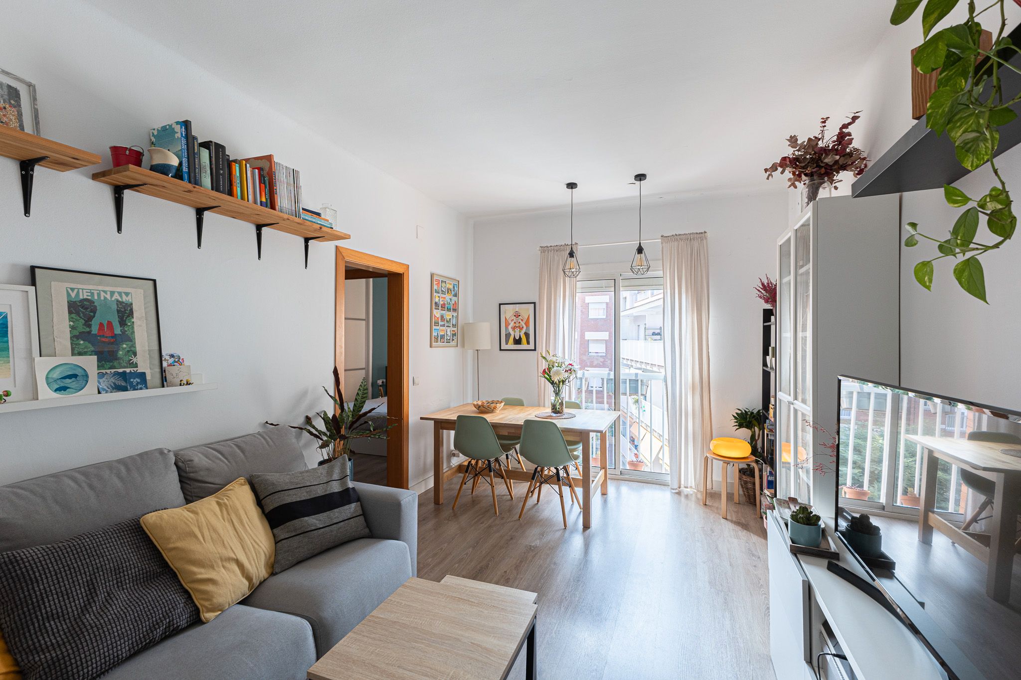 Sala d'estar de Apartament en venda en Esplugues de Llobregat amb Aire condicionat i Calefacció