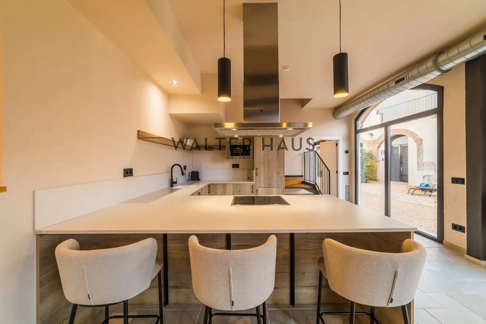 Cocina de Finca rústica en venta en Santa Cristina d'Aro con Calefacción, Jardín privado y Parquet