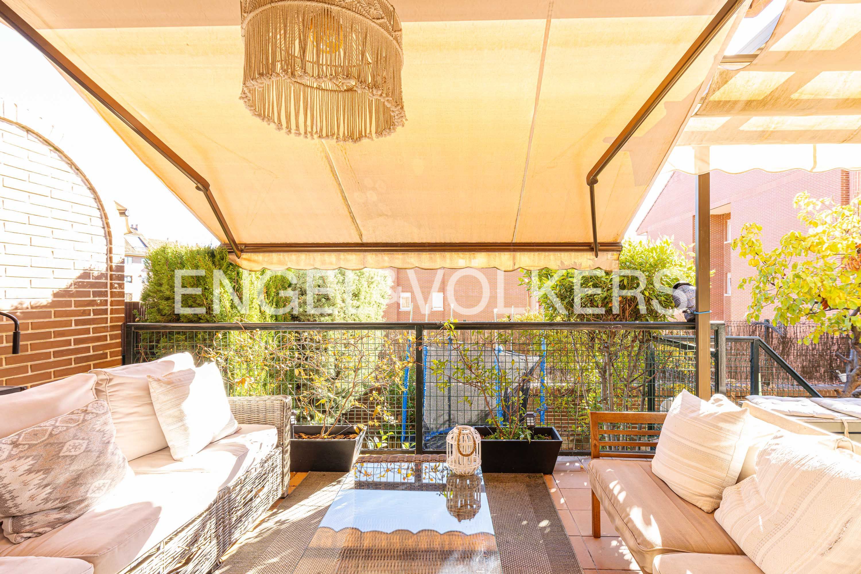 Terrace of Flat to rent in Pozuelo de Alarcón  with Air Conditioner, Heating and Private garden