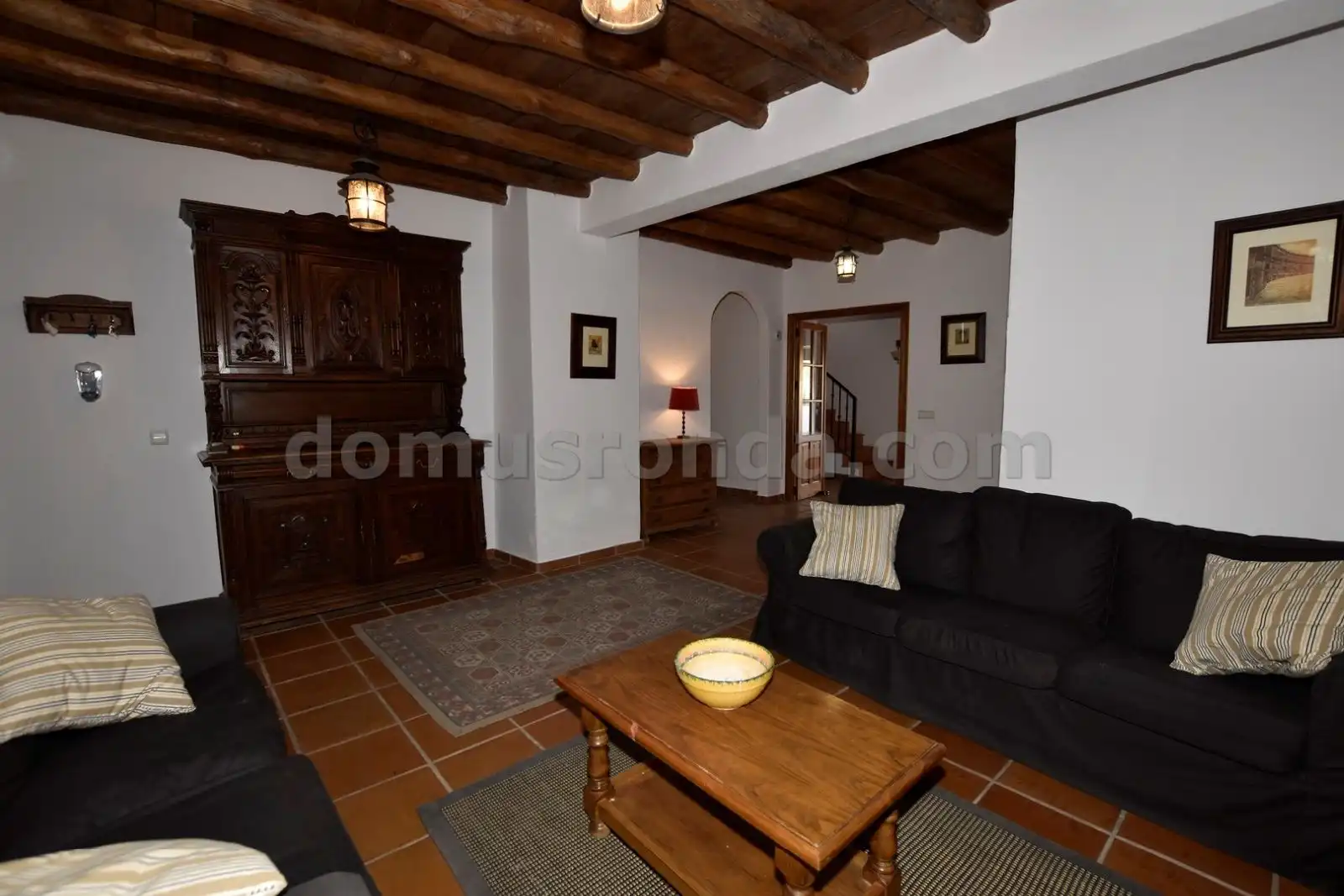 Sala de estar de Casa o chalet en venta en Alpandeire con Calefacción, Terraza y Piscina