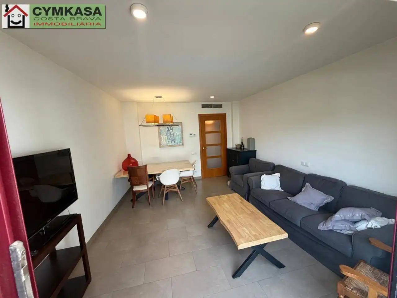 Sala de estar de Piso en venta en Lloret de Mar con Calefacción y Balcón