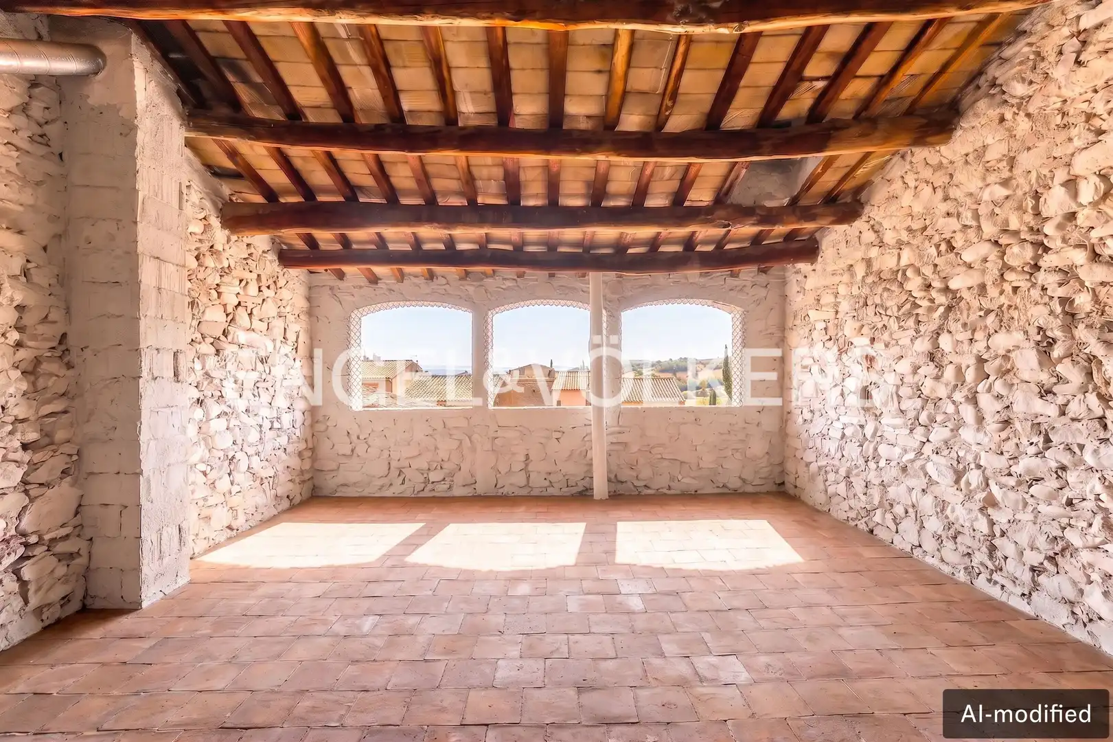 Terrassa de Casa adosada en venda en Sant Vicenç de Castellet amb Calefacció i Jardí privat