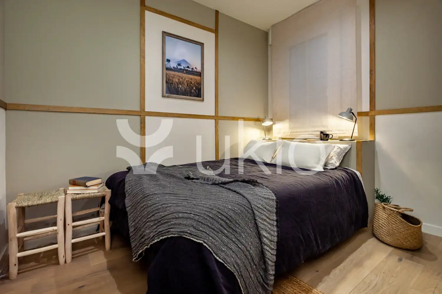 Dormitori de Apartament de lloguer en Barcelona amb Aire condicionat, Calefacció i Terrassa
