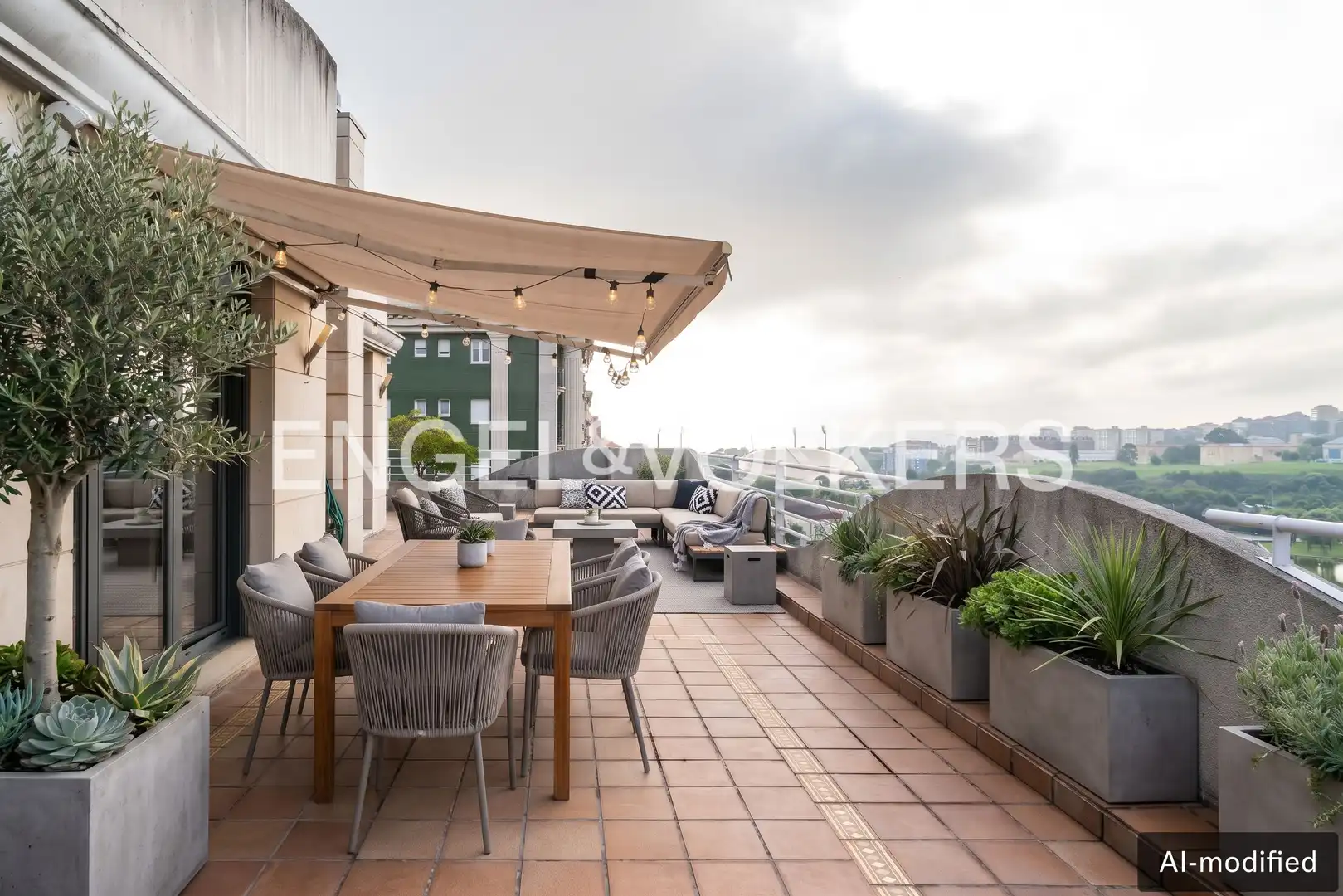 Terrasse von Dachboden zum Verkauf in La Pereda