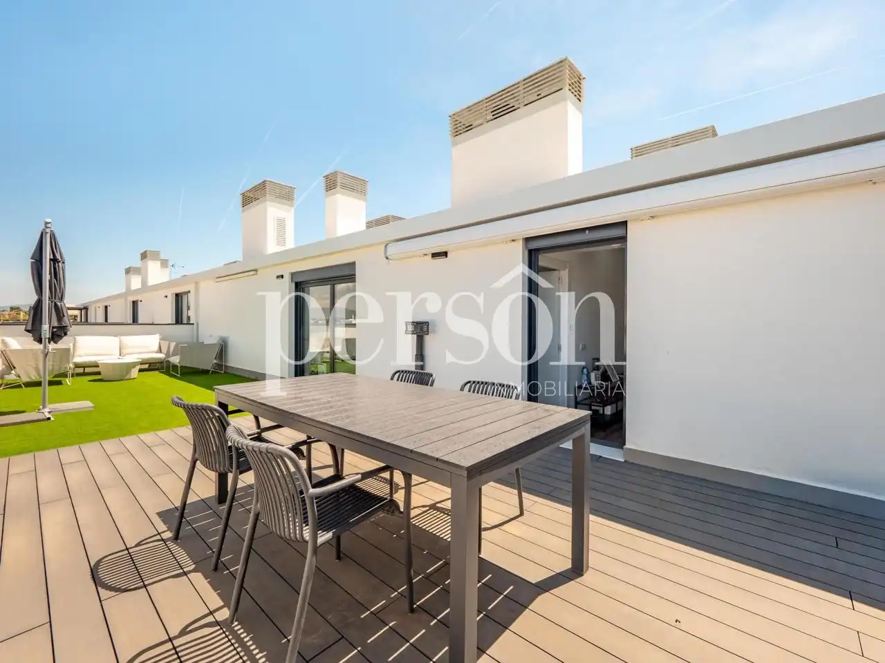 Terrace of Duplexes for sale in La Pobla de Vallbona  with Air Conditioner, Heating and Terrace