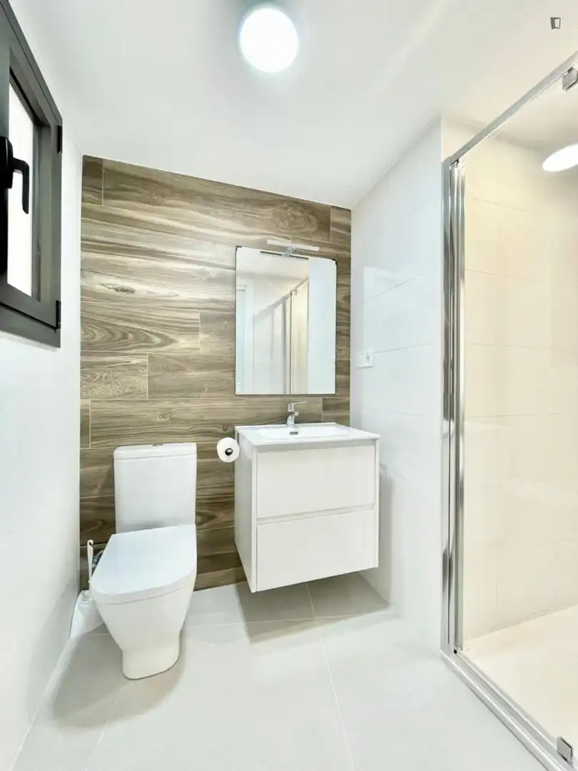 Bathroom of Apartments for rent in Barcelona  with Air Conditioner, Furnished and Oven