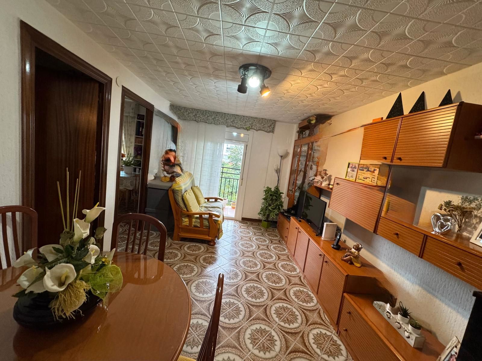 Living room of Flat for sale in Badalona  with Furnished and Balcony