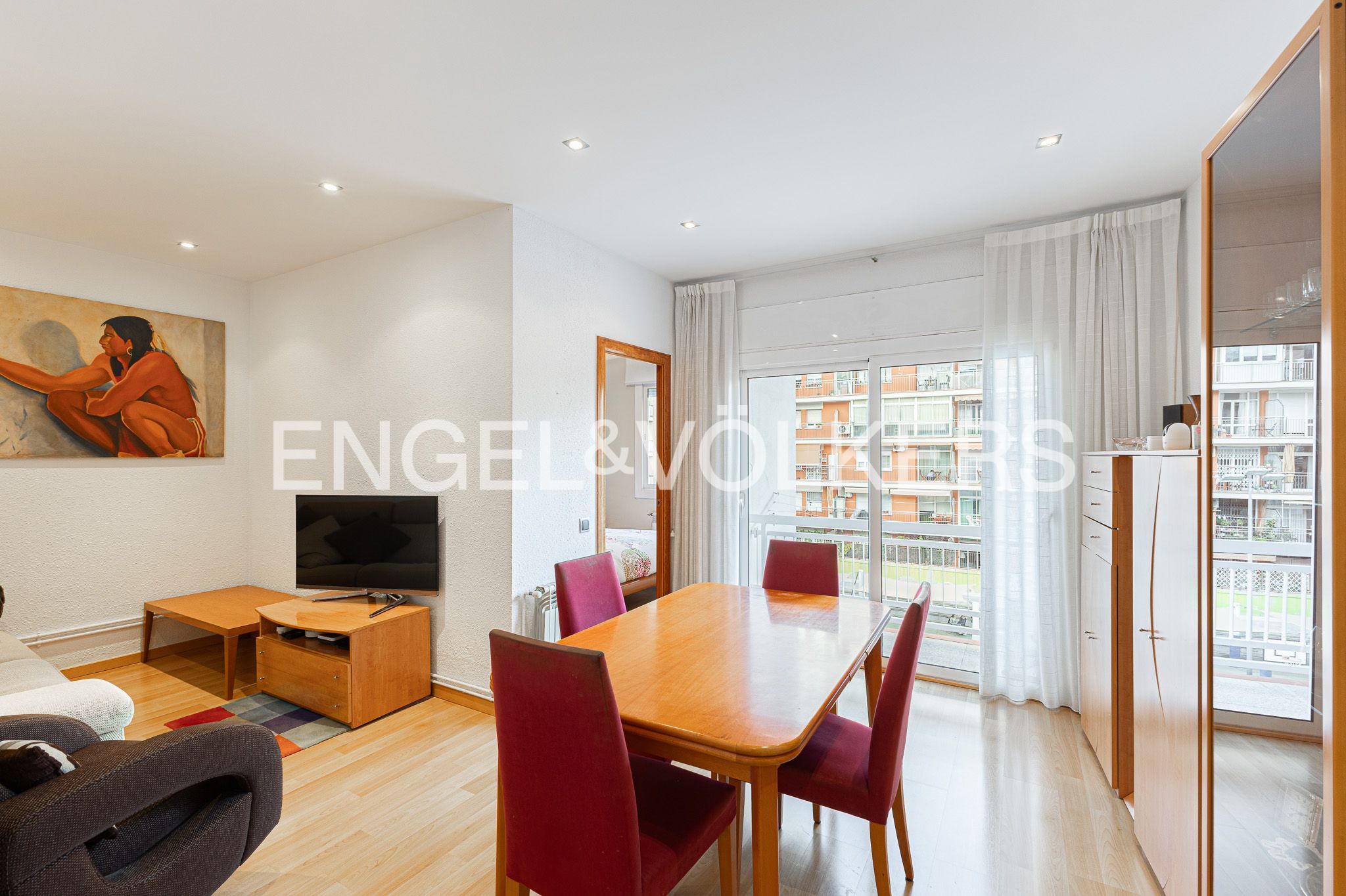 Sala d'estar de Apartament en venda en  Barcelona Capital amb Aire condicionat, Calefacció i Balcó