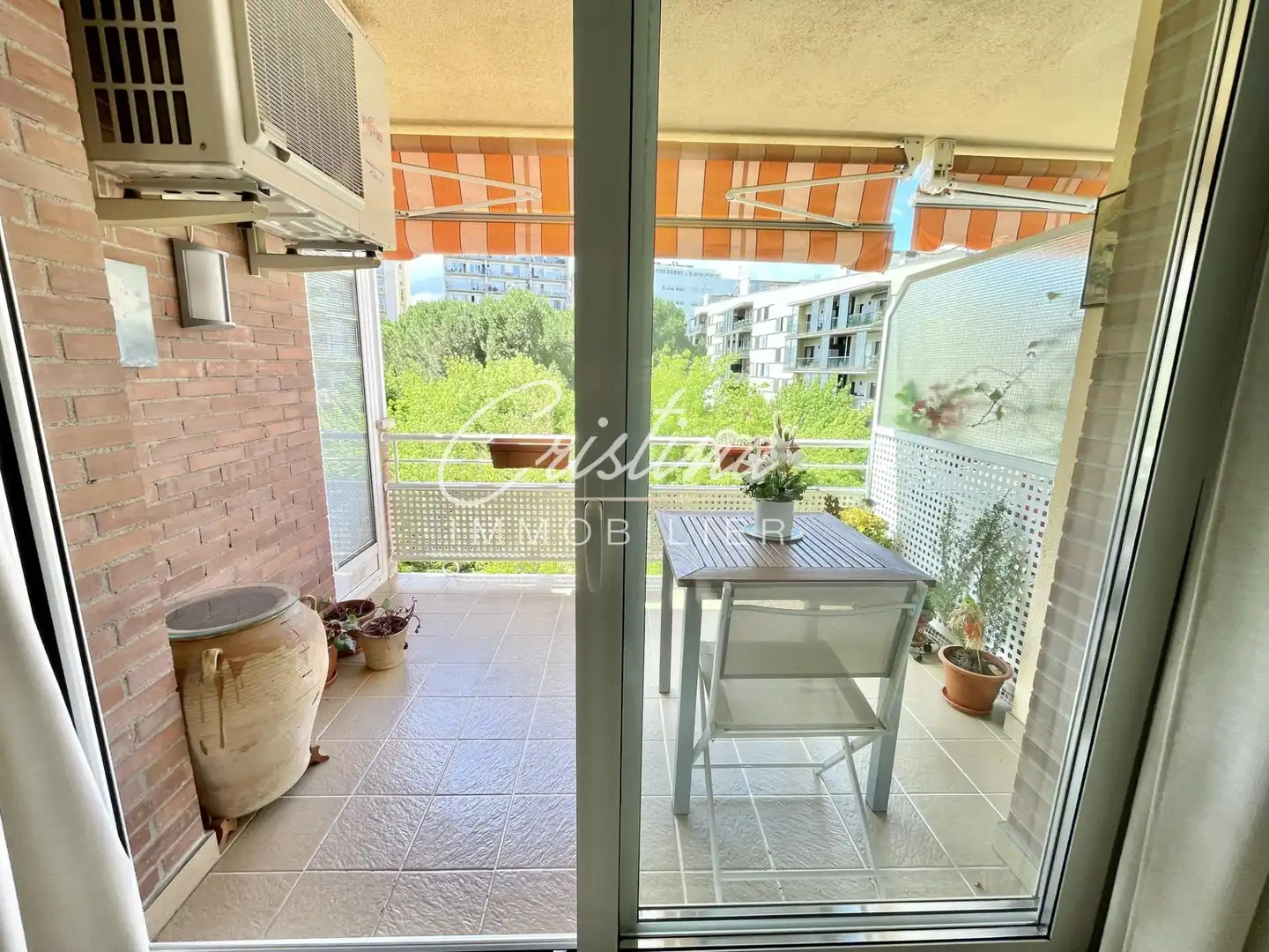 Terrasse von Wohnungen zum Verkauf in Girona mit Heizung, Terrasse und Alarm