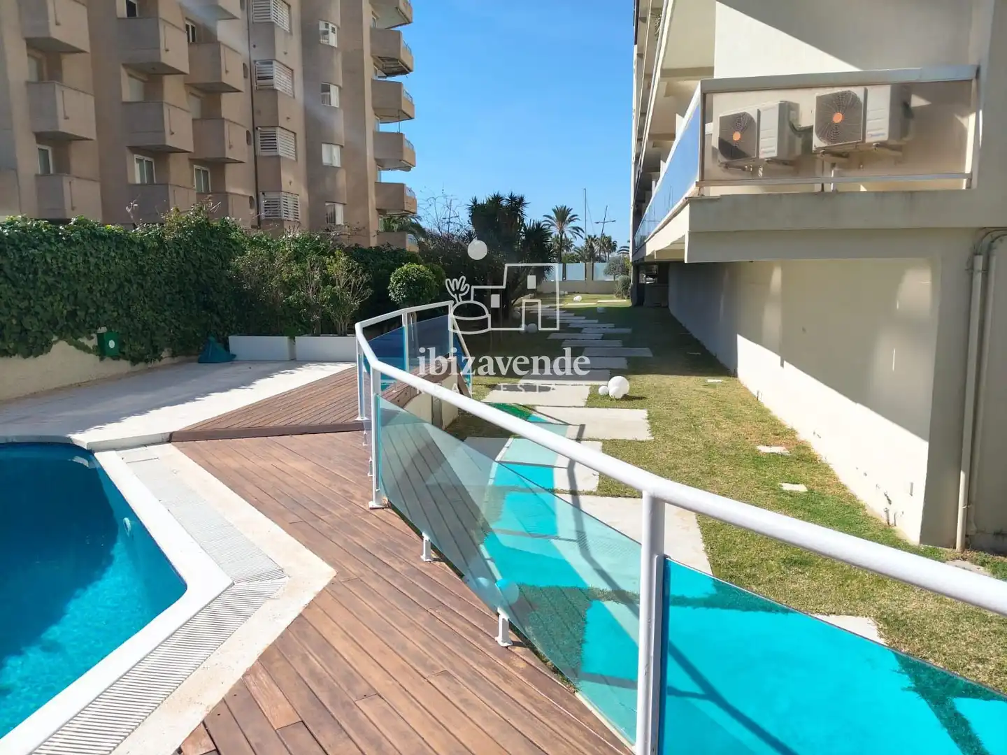Jardín de Piso de alquiler en Eivissa con Calefacción, Terraza y Piscina