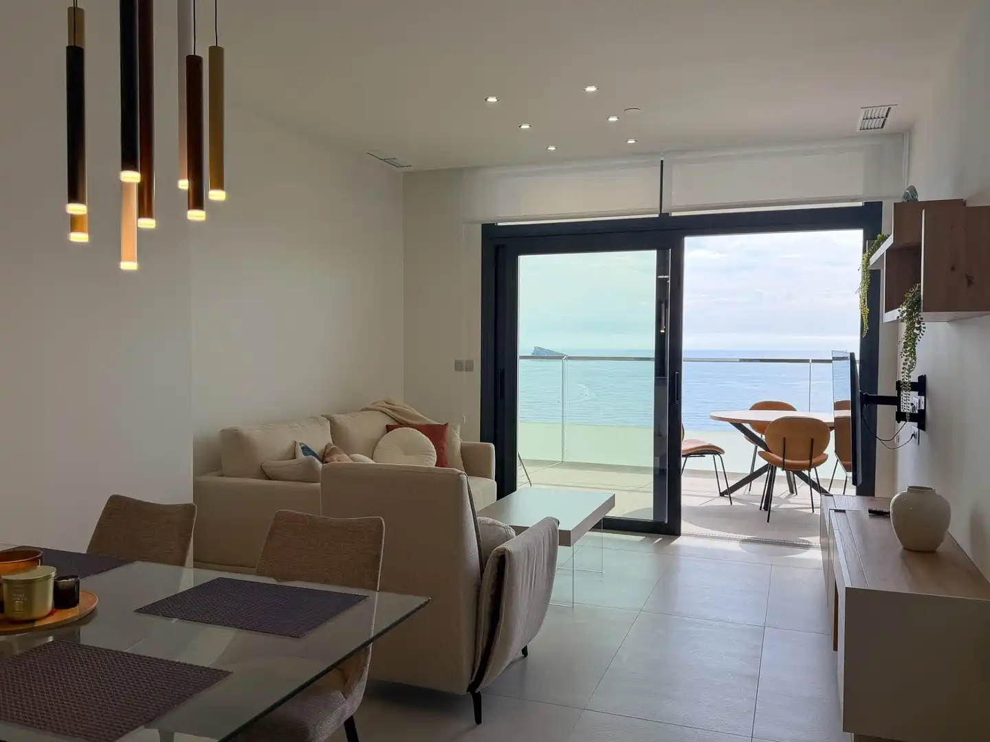 Sala d'estar de Apartament en venda en Benidorm amb Aire condicionat, Calefacció i Terrassa