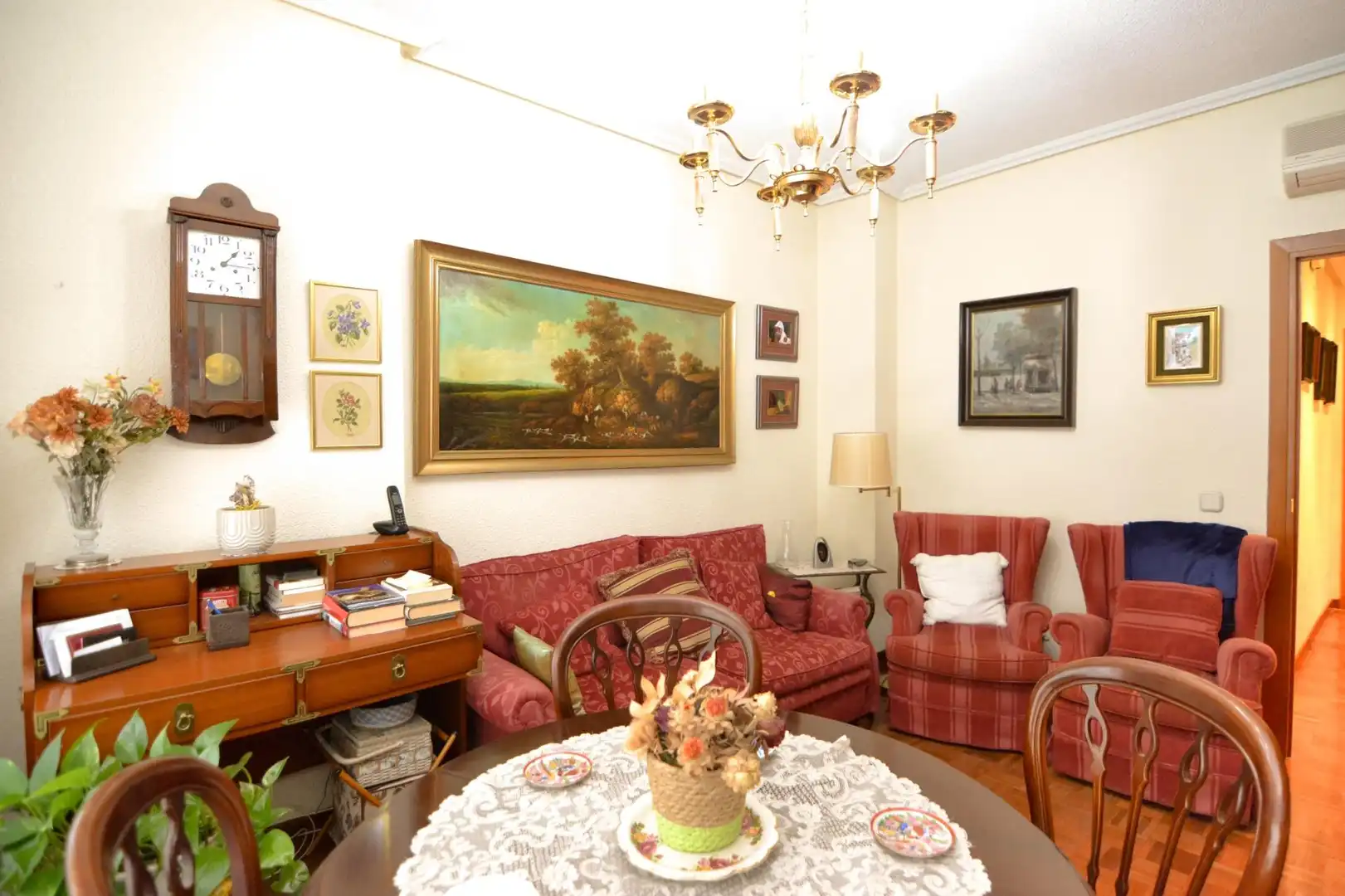 Wohnzimmer von Wohnung zum Verkauf in Madrid mit Heizung und Parkett