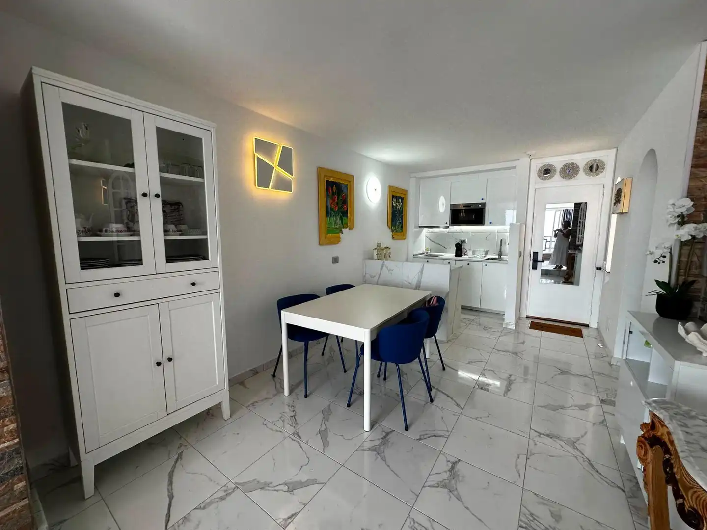 Comedor de Apartamento de alquiler en Mogán con Amueblado, Balcón y Piscina comunitaria