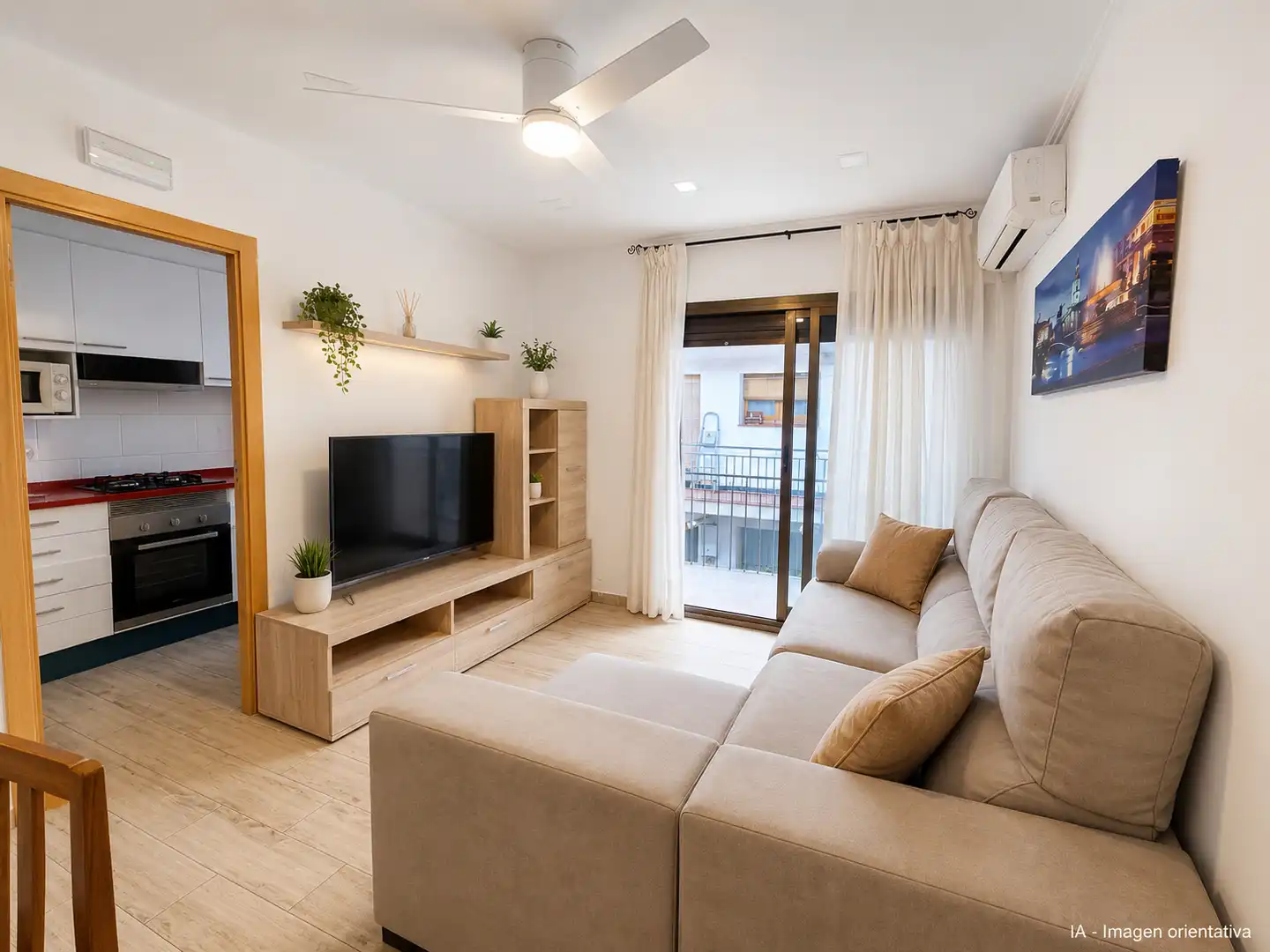 Sala de estar de Piso en venta en Barcelona con Aire acondicionado, Calefacción y Amueblado
