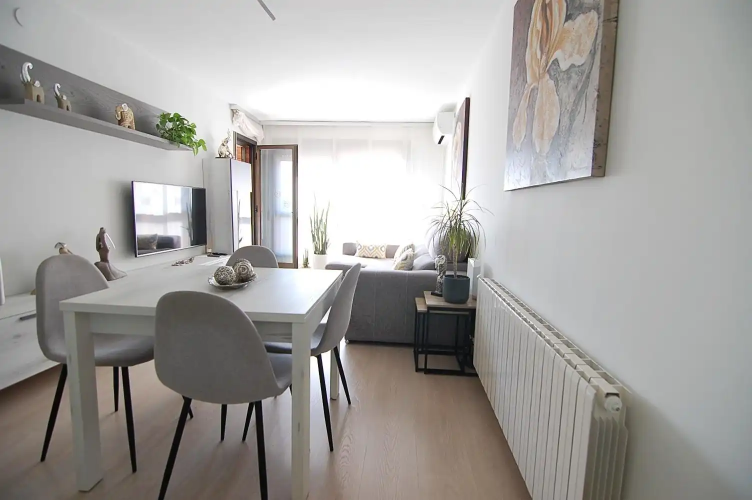 Sala de estar de Piso en venta en Badalona con Aire acondicionado, Calefacción y Balcón