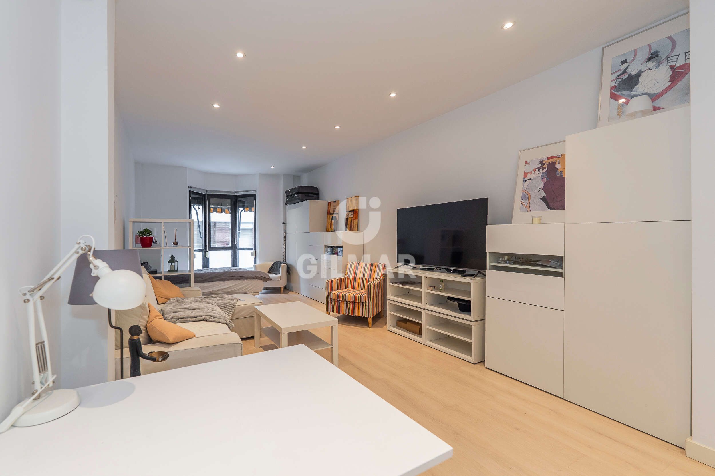 Sala de estar de Estudio en venta en  Madrid Capital con Calefacción