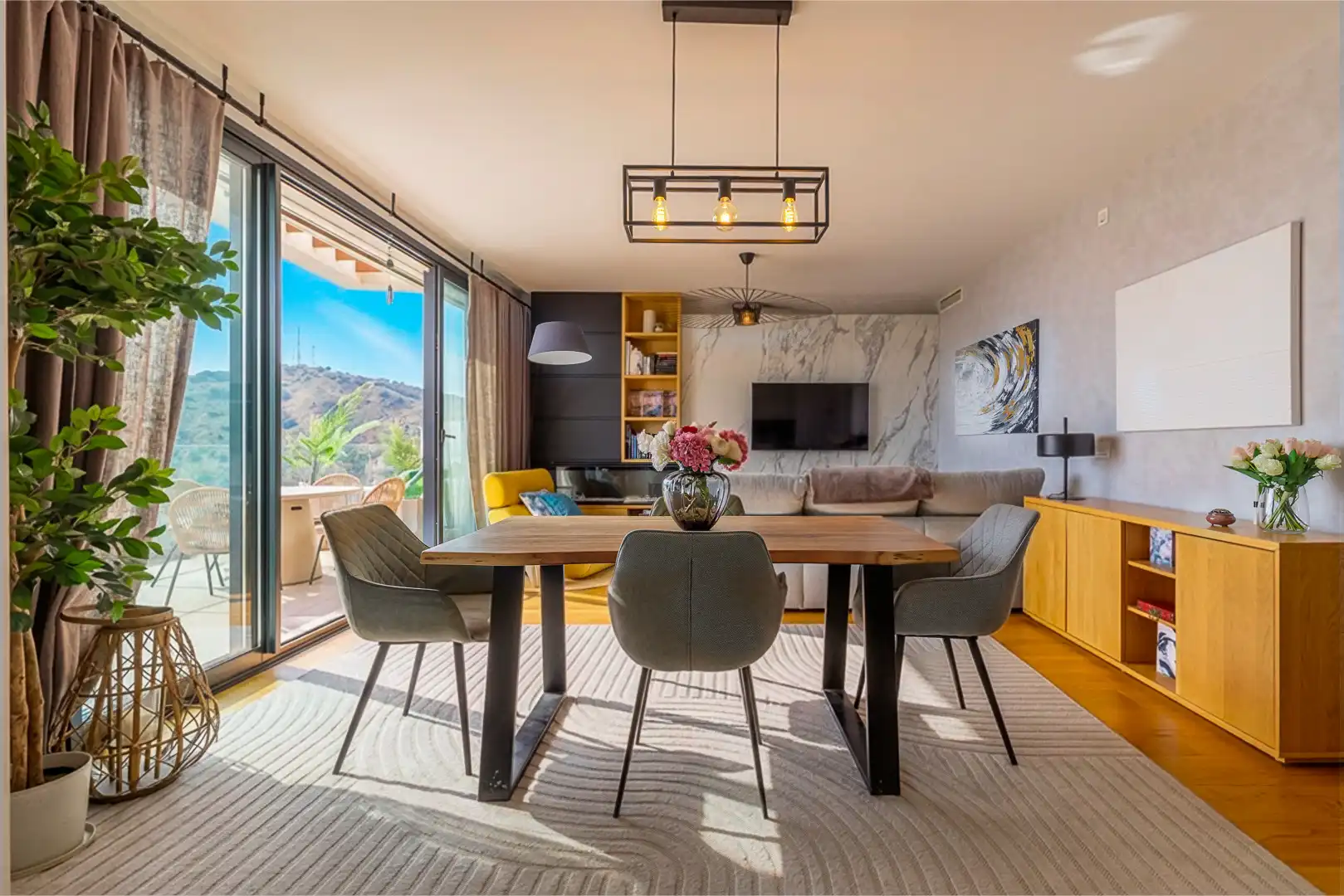 Dining room of Attic for sale in Málaga  with Air Conditioner, Terrace and Swimming Pool