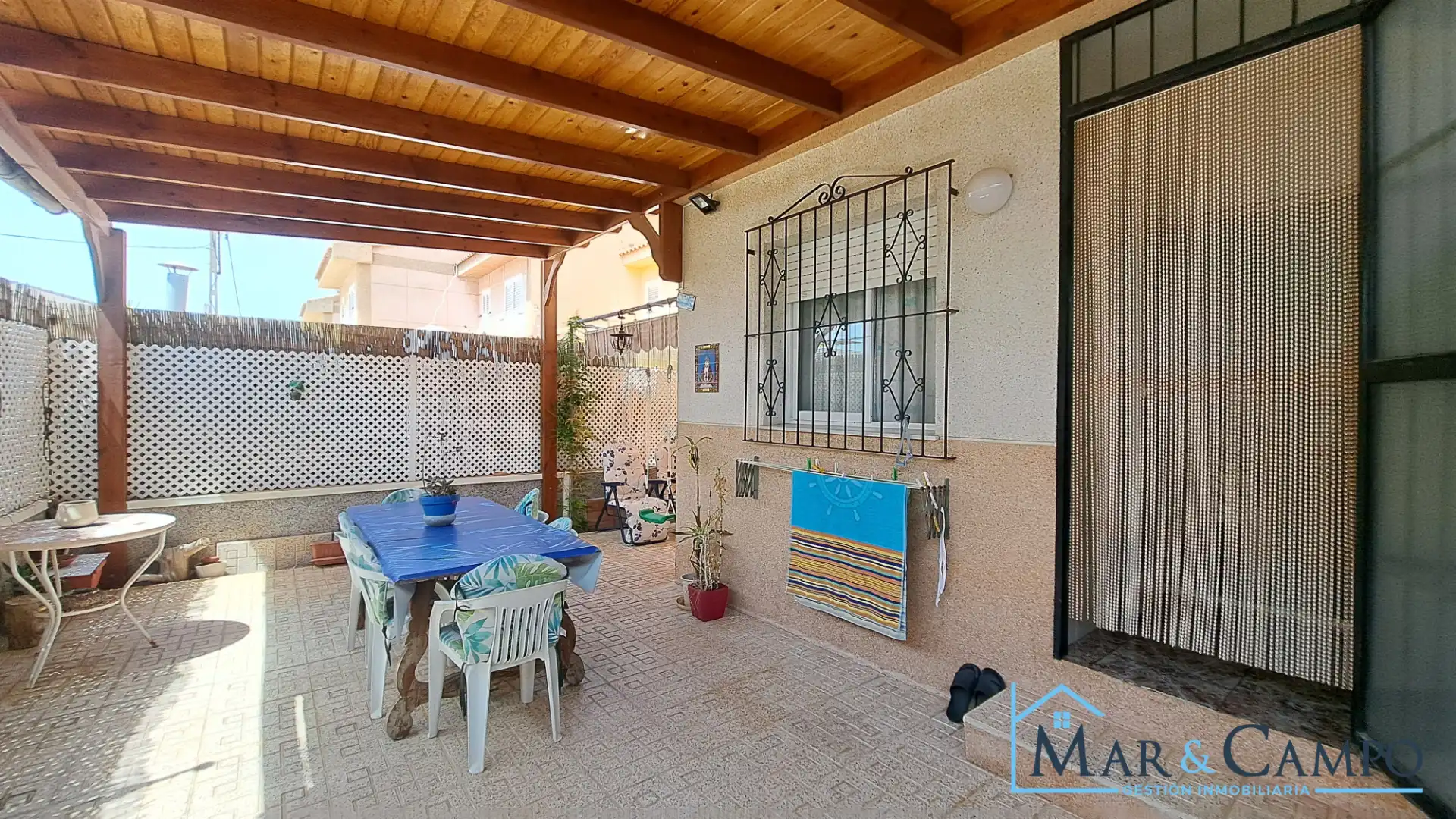Terraza de Casa adosada en venta en Los Alcázares con Aire acondicionado, Jardín privado y Amueblado
