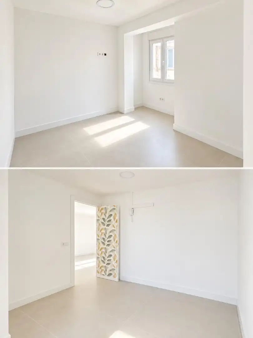 Schlafzimmer von Wohnung zur Miete in Málaga mit Klimaanlage, Terrasse und Möbliert