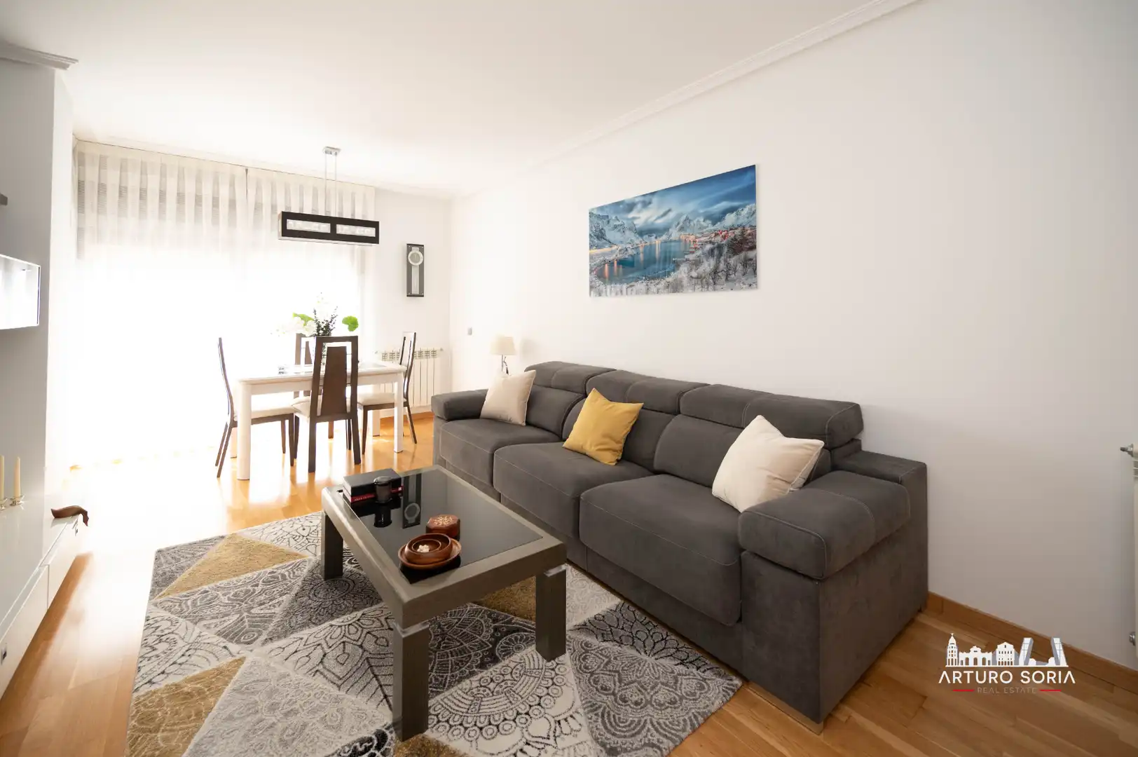 Sala de estar de Piso en venta en Rivas-Vaciamadrid con Aire acondicionado, Calefacción y Trastero