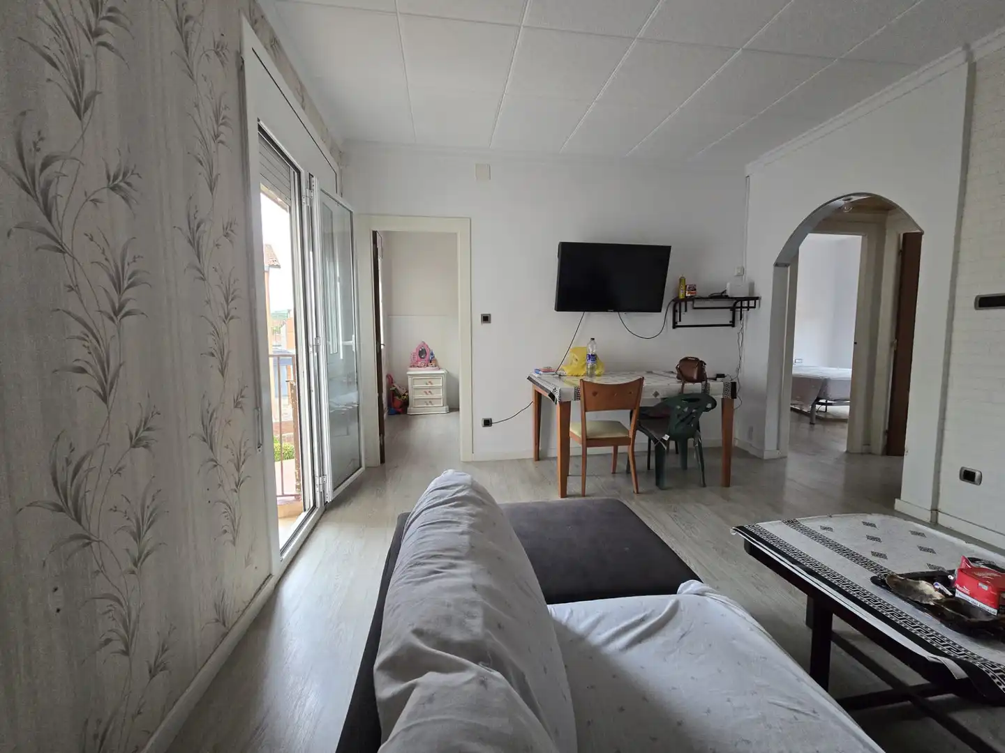 Wohnzimmer von Dachboden zum Verkauf in Sabadell mit Terrasse und Balkon