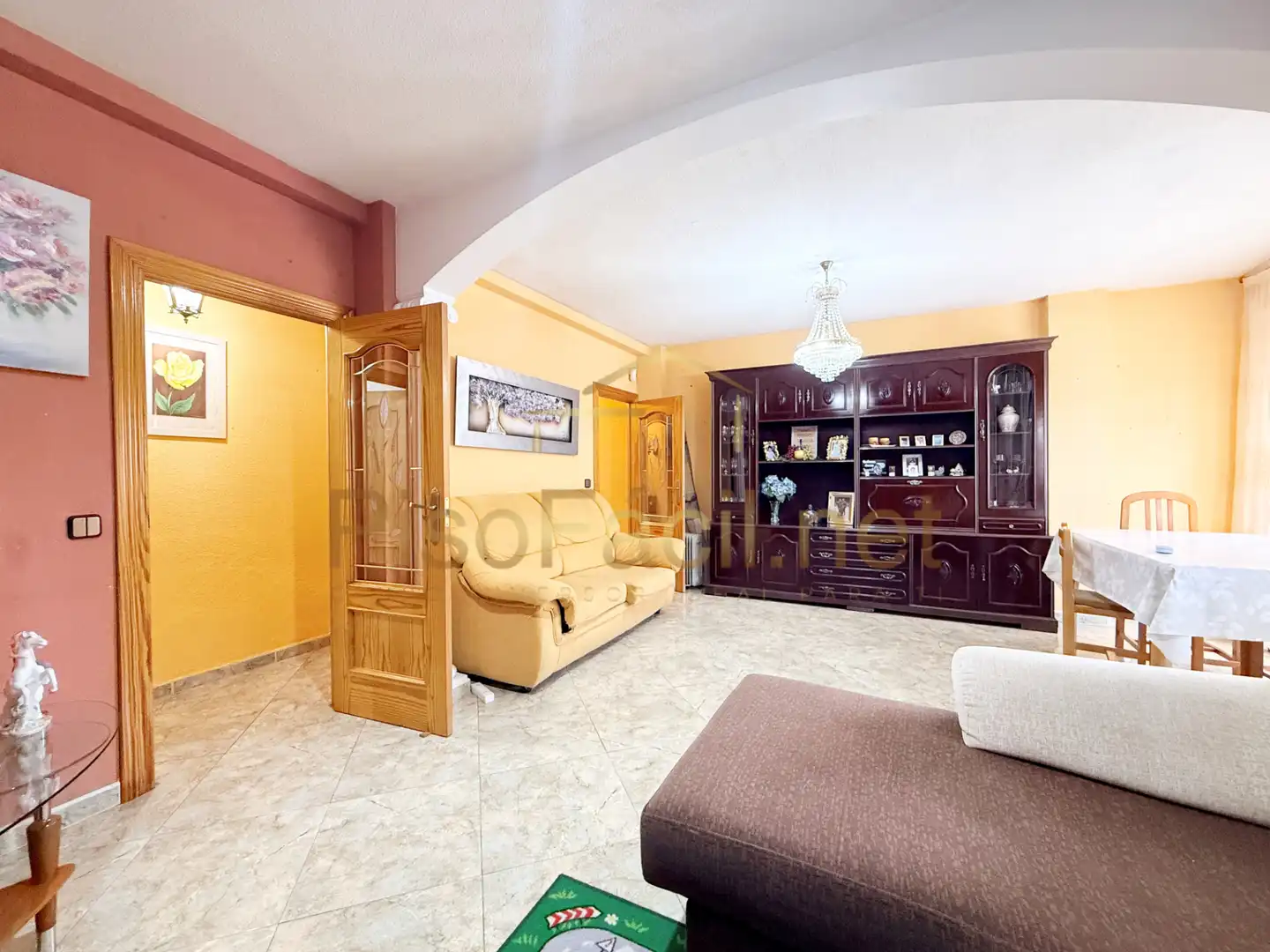 Sala de estar de Piso en venta en Parla con Calefacción, Parquet y Terraza