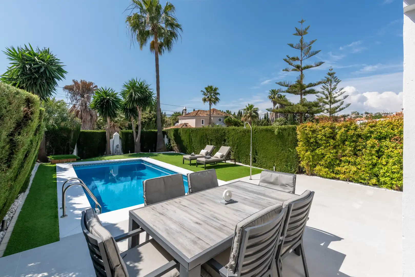 Terraza de Casa o chalet en venta en Estepona con Aire acondicionado, Jardín privado y Terraza