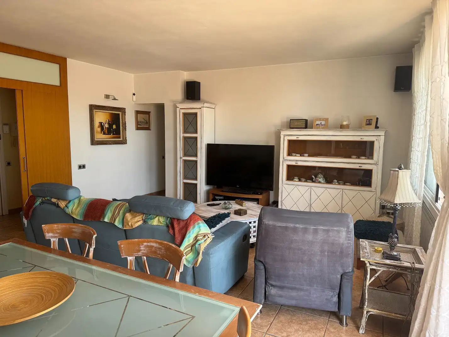 Sala d'estar de Àtic en venda en Barcelona amb Aire condicionat, Calefacció i Terrassa