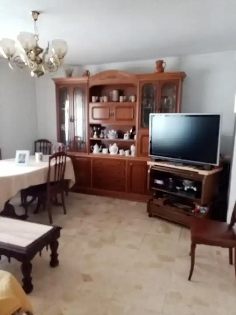 Sala d'estar de Finca rústica en venda en Palacios de la Sierra amb Moblat, Rentadora i TV