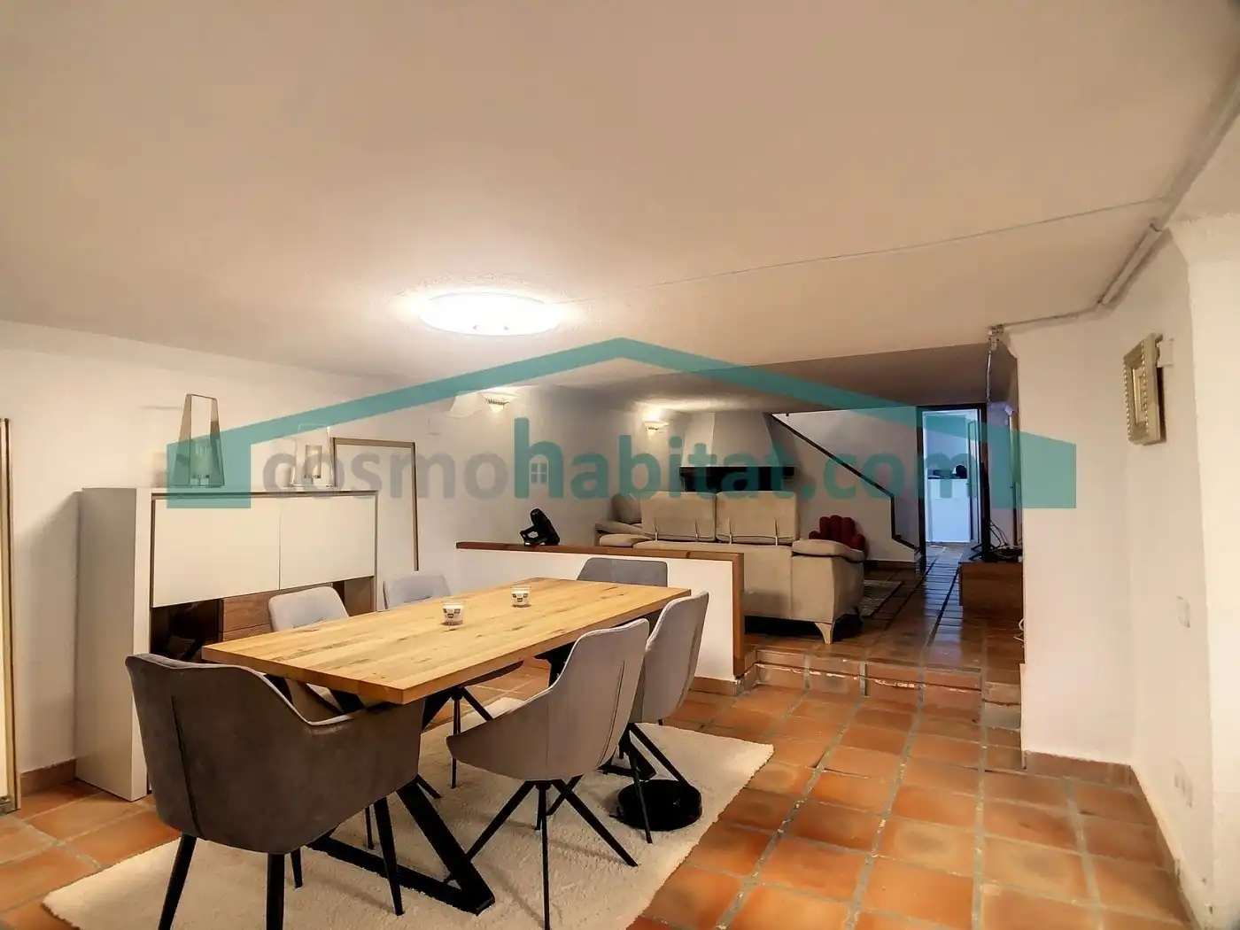Sala d'estar de Casa adosada de lloguer en La Cañada