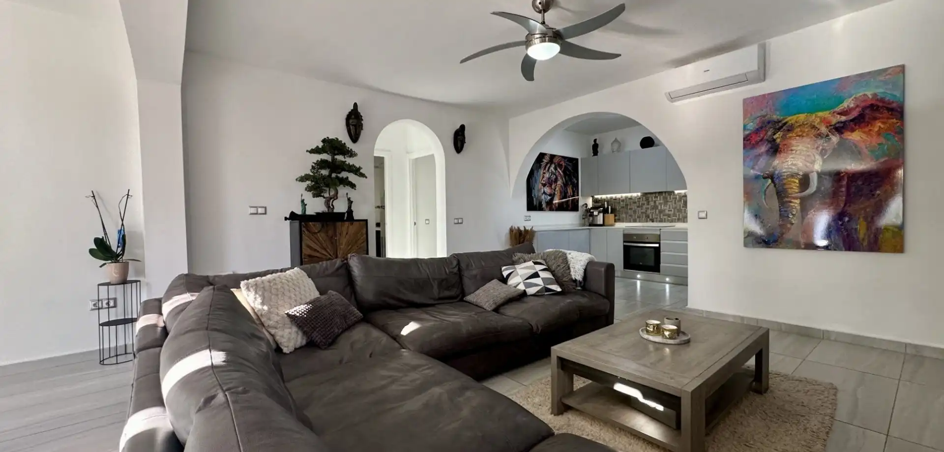 Sala de estar de Casa o chalet en venta en Rojales con Aire acondicionado, Jardín privado y Terraza