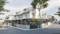 Exterior view of Single-family semi-detached for sale in Pozuelo de Alarcón  with Air Conditioner, Heating and Private garden