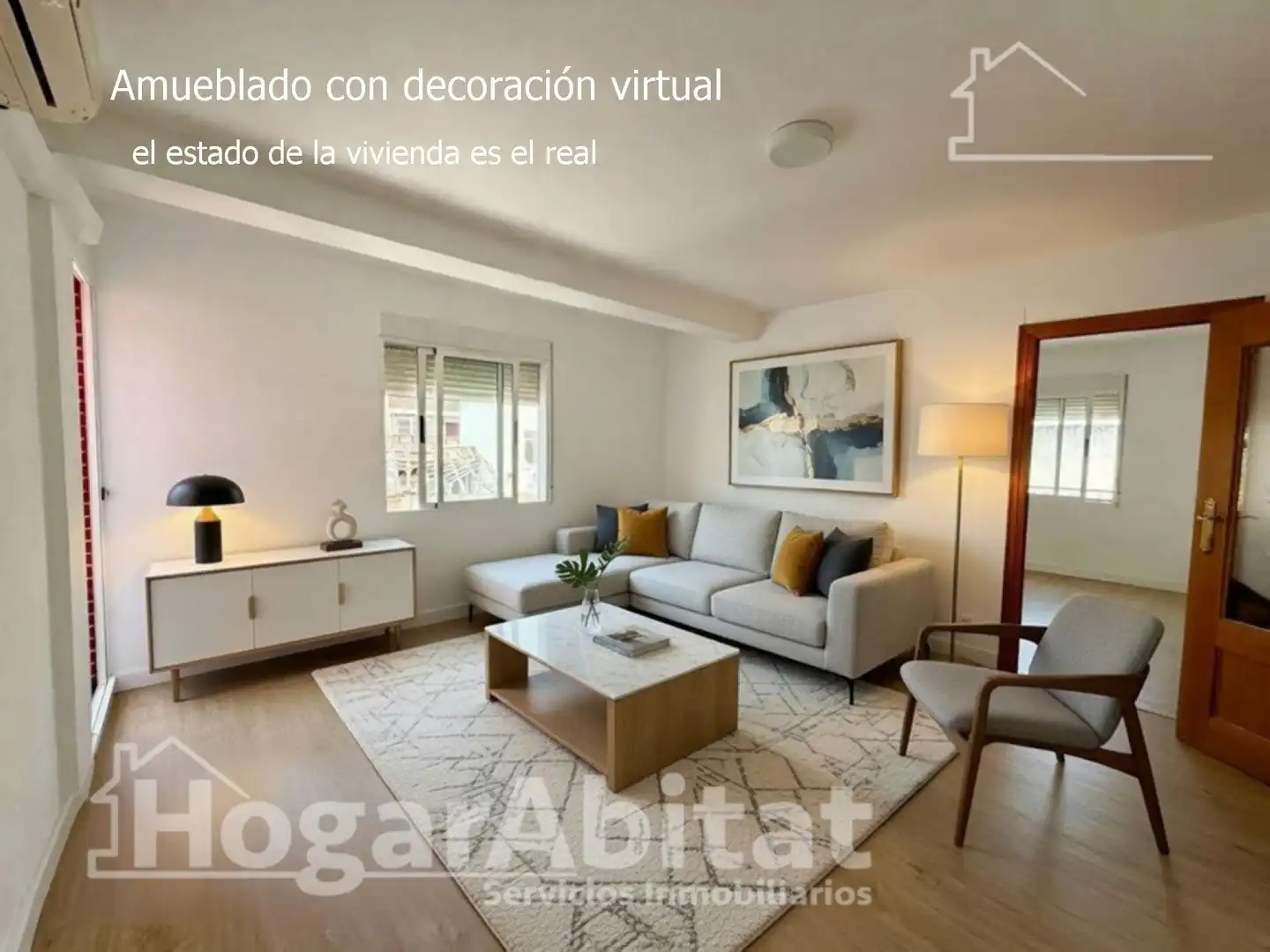 Sala d'estar de Pis en venda en Paterna amb Aire condicionat i Balcó