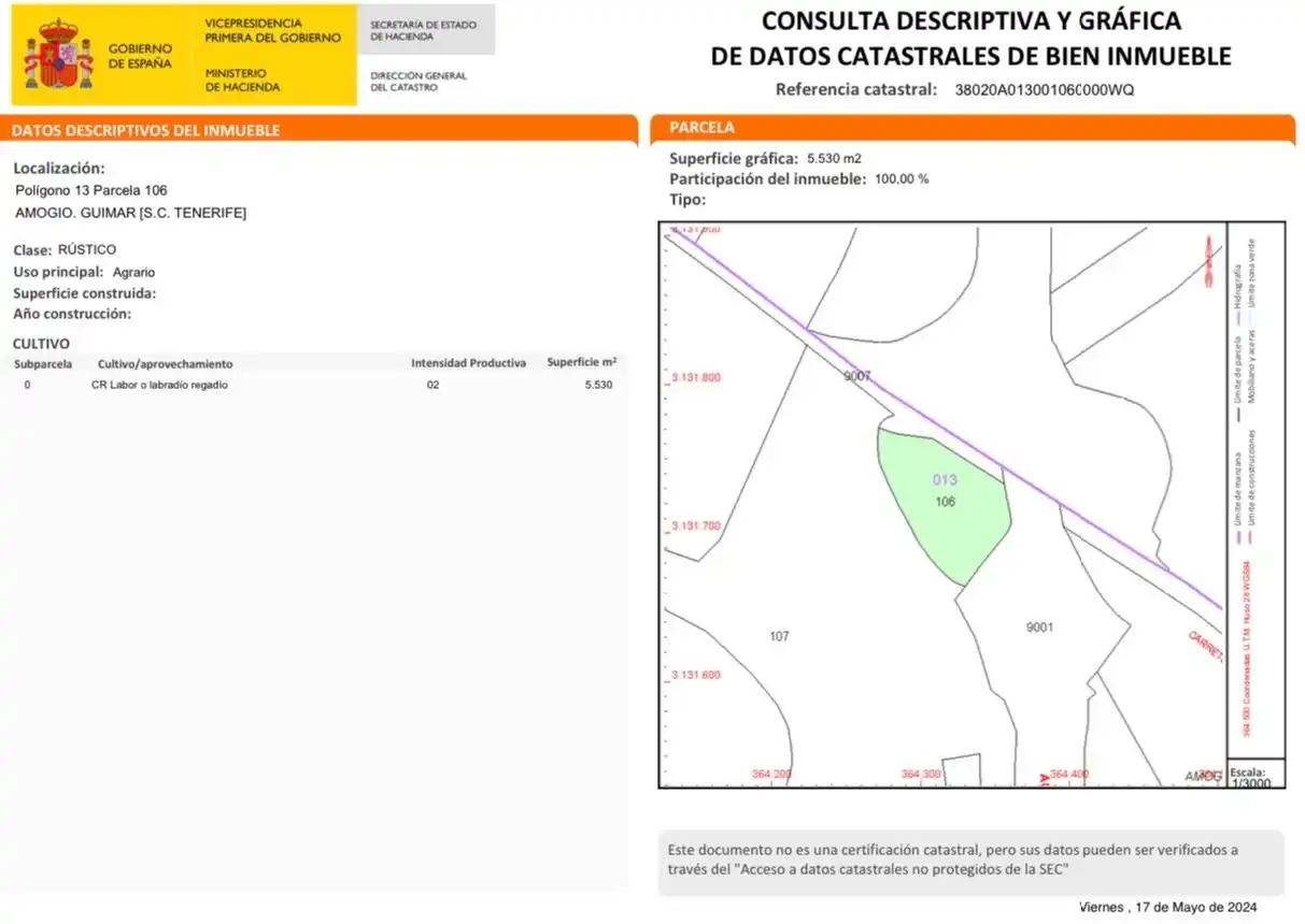Grundstücke zum Verkauf in Güímar
