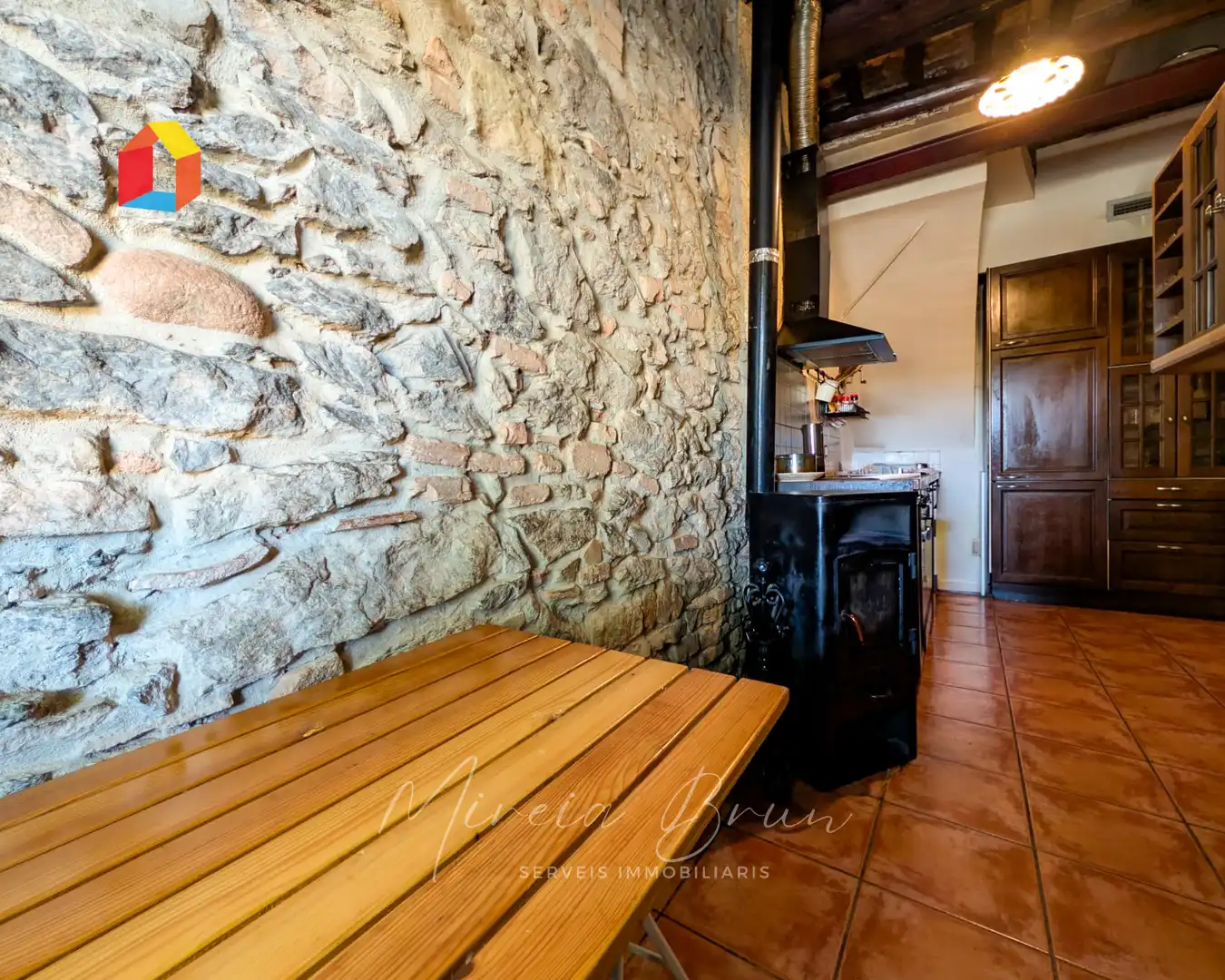 Cocina de Casa adosada en venta en Seva con Calefacción