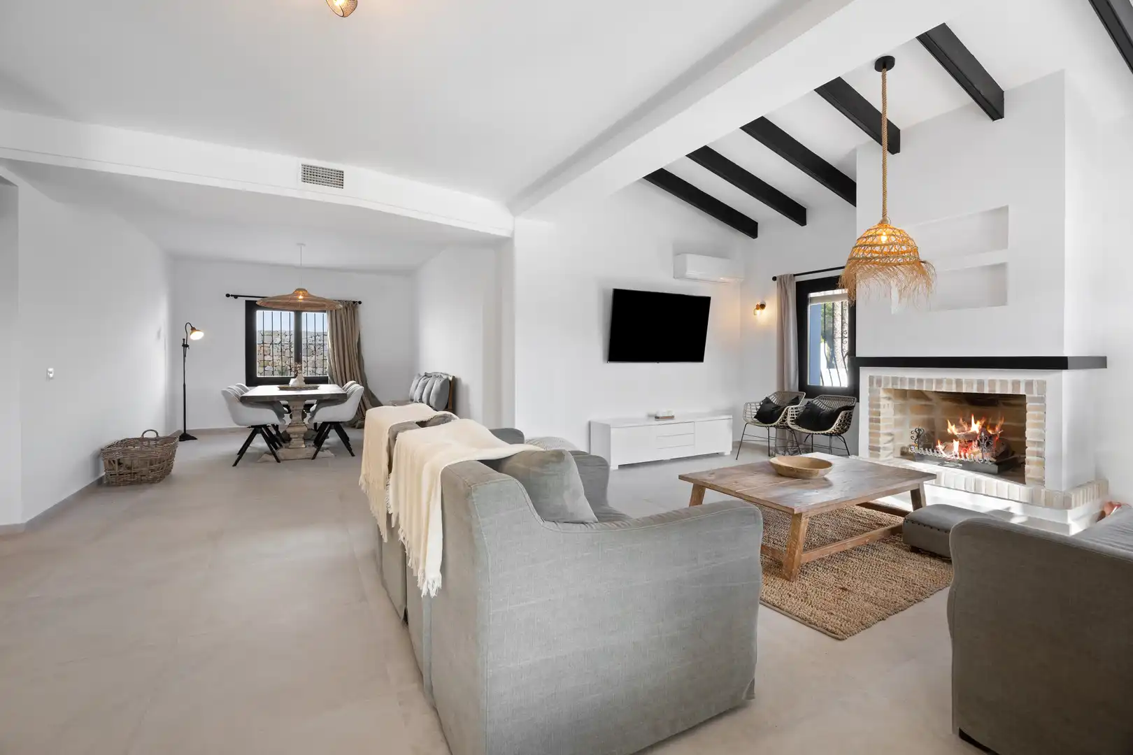 Sala d'estar de Casa o xalet en venda en Moraira amb Alarma